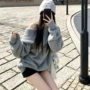 宽松中长款一字领秋冬针织衫