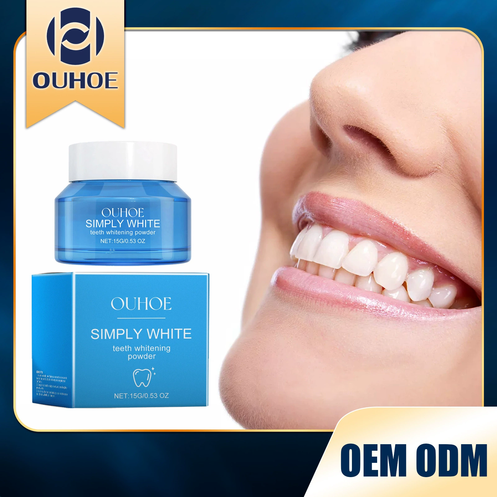Ouhoe зубной порошок Очистка полости рта Уход за зубами Чистая улыбка Запах уход за зубным порошком