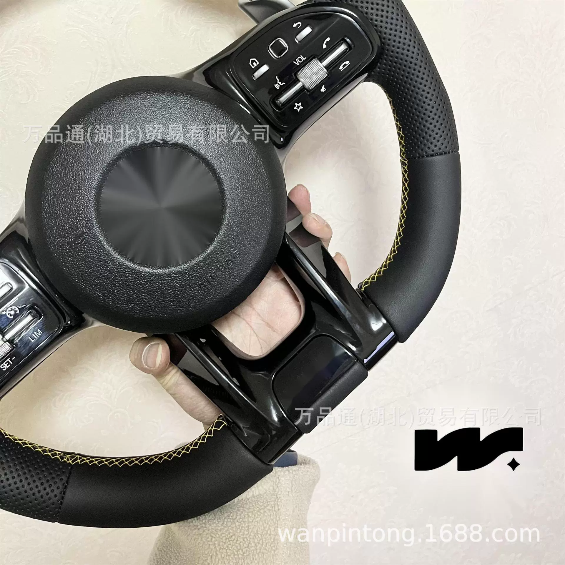 Подходит для старых Mercedes-Benz, модифицированный руль AMG из кожи и углеродного волокна для AECSG GLC260 GLE CLS GT
