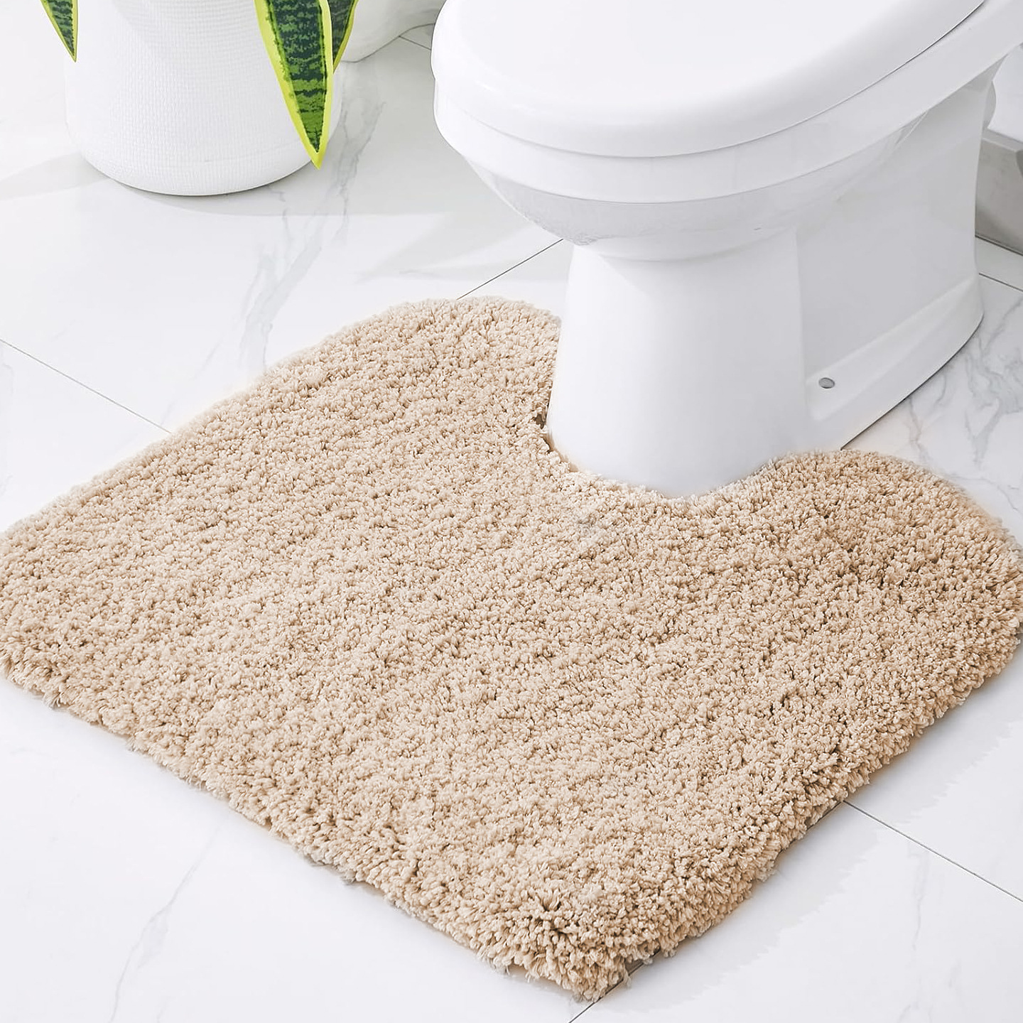 Alfombra de suelo de baño, alfombra de absorción de agua de baño, alfombra de entrada de baño, alfombra antideslizante, alfombra de pies, inodoro de baño, alfombra en forma de U