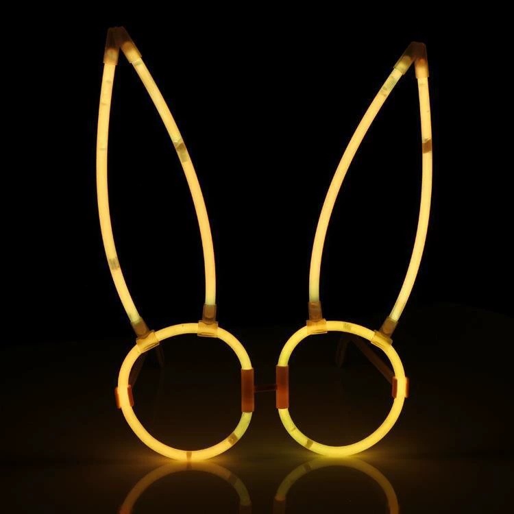 Fábrica directa de gafas de conejo luminoso regalos de vacaciones padres e hijos fiesta de cumpleaños de moda creativa juguetes luminosos DIY