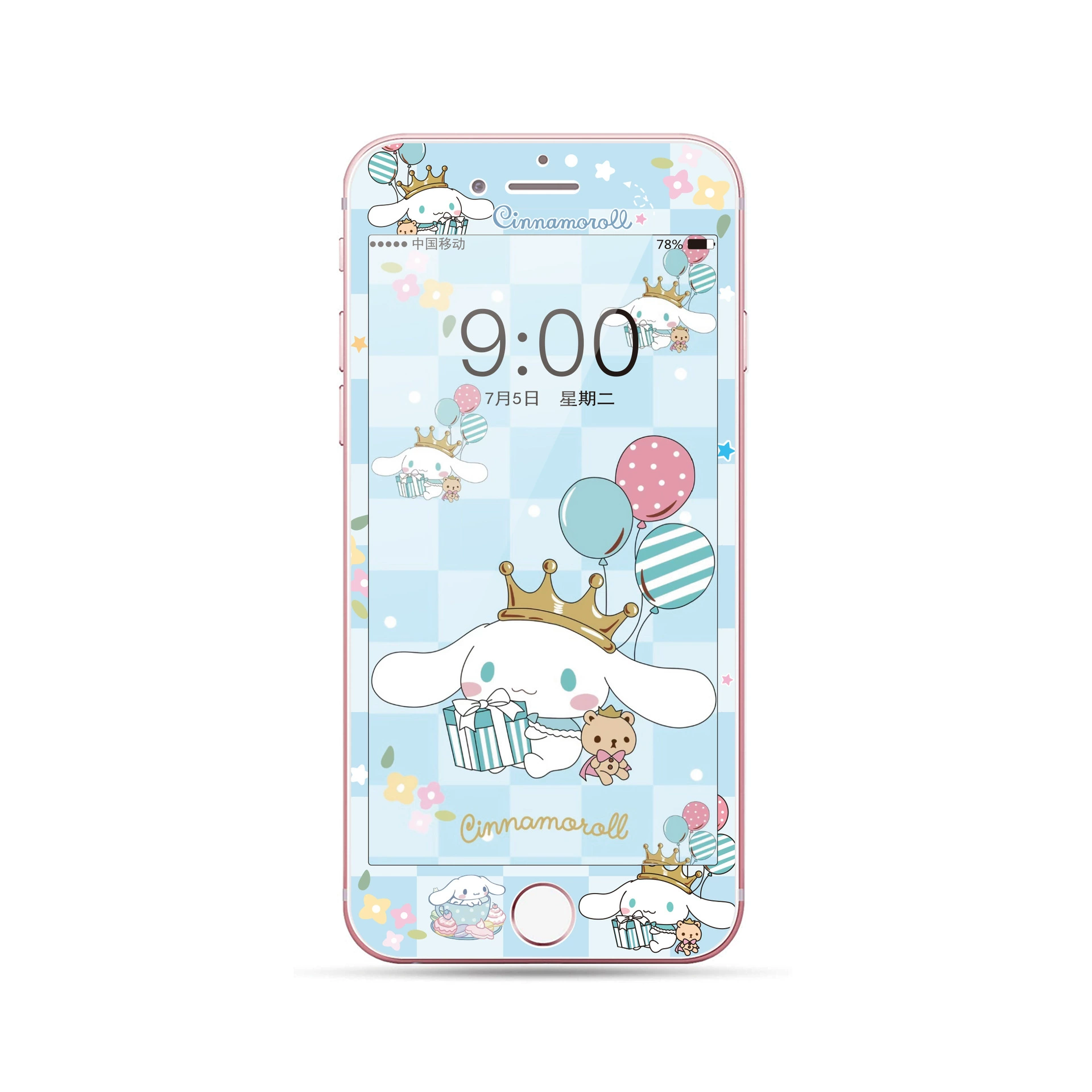 Стекло-предохранитель tempered для iPhone 4/4S/5/5S/SE/6/6s/7/8/Plus, 3D закруглённый край, полный экран
