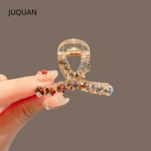 新款满钻抓夹女2026简约发夹刘海夹后脑勺盘发夏季鲨鱼夹气质头饰