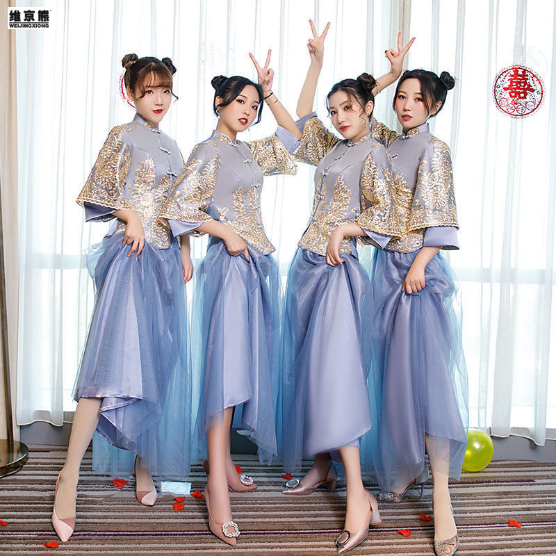 Bridesmaid dressing gown Chinese bridesm...