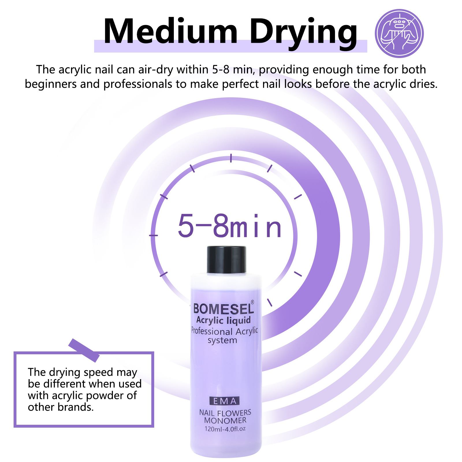 Explosiones transfronterizas manicuras cristal líquido fábrica de almacenamiento de uñas extensión tallado viscoso perforación cristal líquido líquido líquido de limpieza de agua seca rápida