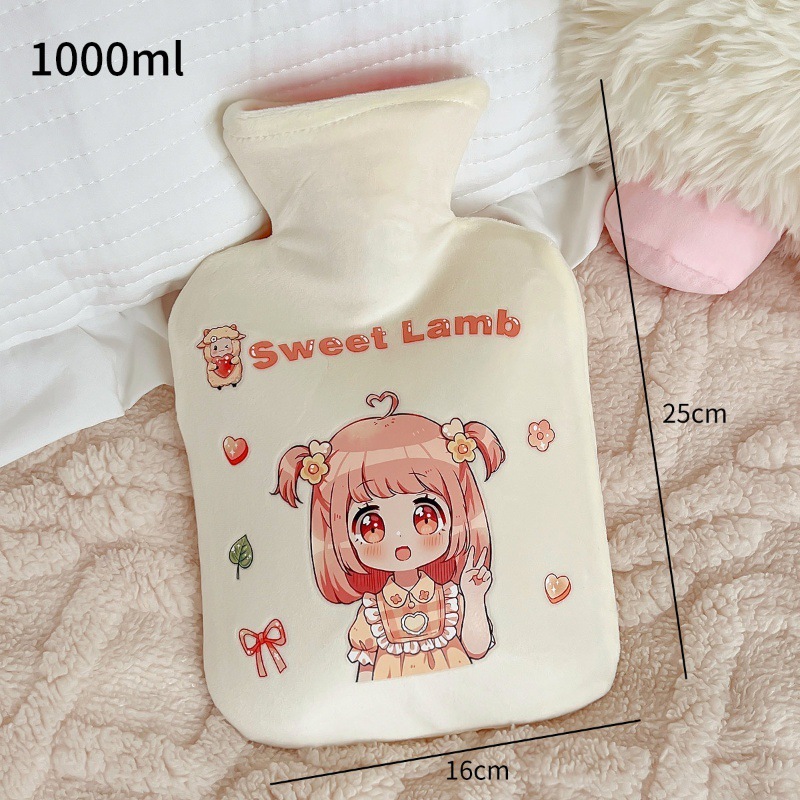かわいいぬいぐるみ注水湯たんぽ寮の学生は足を温めて布団を温めてお腹を温める湯たんぽ家庭用の手を温める神器|undefined