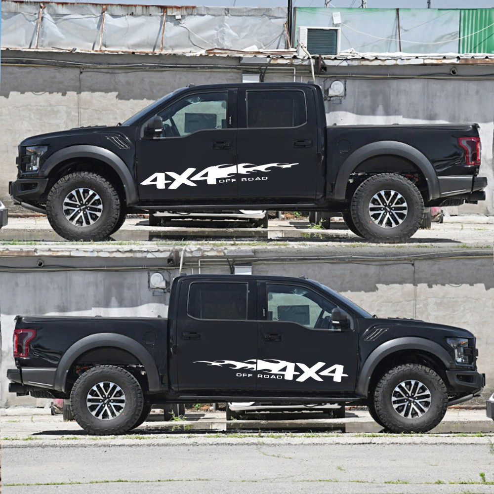 Offroad-Aufkleber Feier-Totem-Sträifen dekoréiert Auto, Pickup-Karosserie, Latte-PET-Reflekter-Aufkleber waasserdicht_voghion.com