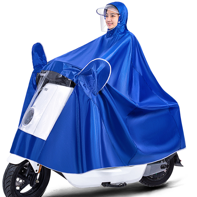 Impermeable batería eléctrica motocicleta poncho bicicleta extra grande engrosada hombres y mujeres largo cuerpo completo poncho a prueba de lluvia
