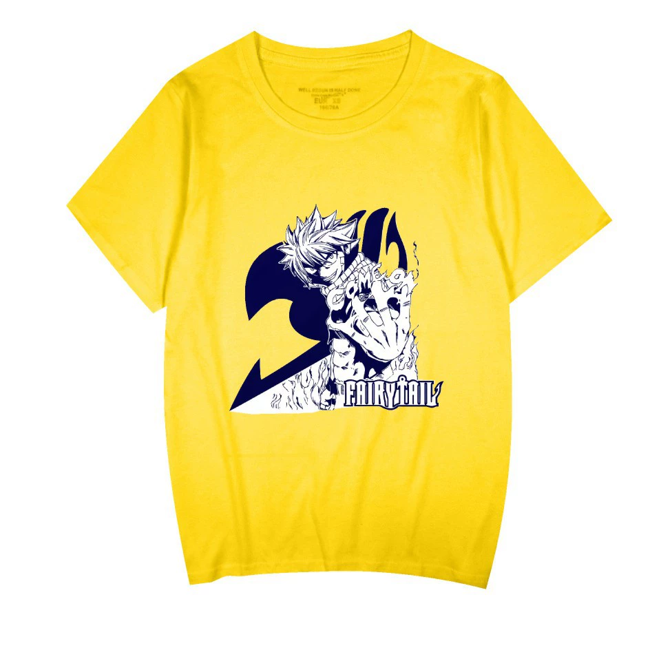 Мультяшный японский комикс новый товар Fairy Tail Fairy Tail Внешняя торговля периферийный экспорт кроссбордер короткий рукав футболка для мужчин и женщин