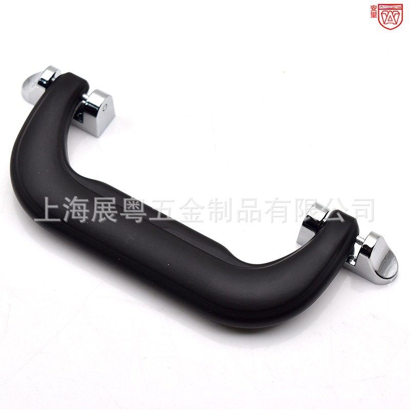 A - 51 maletas de plástico manija industrial caja manija de cuero manija de equipo negro manija móvil