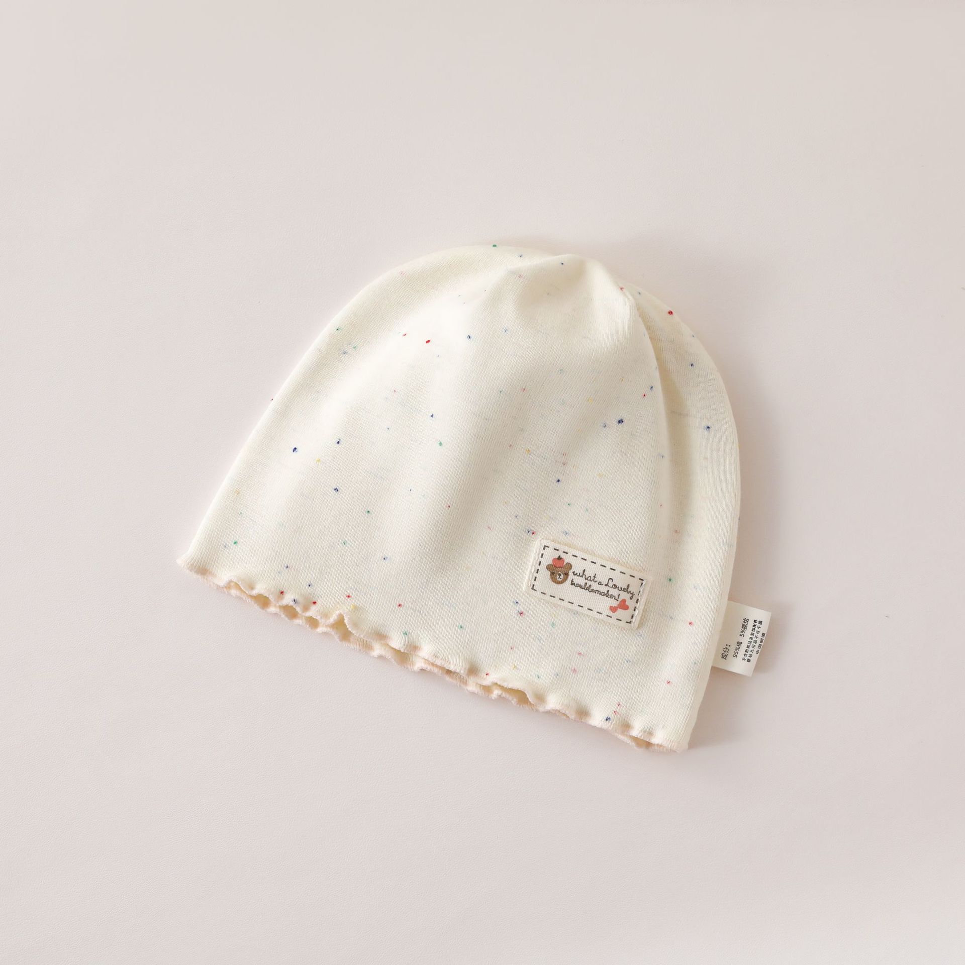 Warm star baby postpartum hat yellow-52