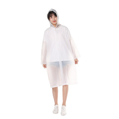 Wholesale Factory Thick EVA Non-disposable Adult One-piece Raincoat Portable Outdoor Travel Hook-and-loop Rain Poncho