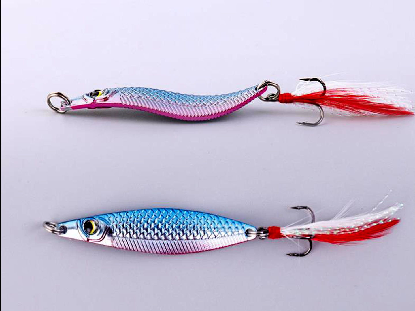 Flutter Willow Leaf Spoon Fishing Lures Metal Minnow Spoons Lure For Bass And Trout