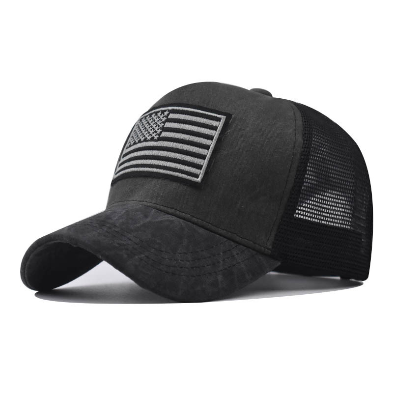National Flag Pattern Summer, Spring, Autumn Season Unisex Basic National Flag Embroidery Curved Eaves Baseball Cap