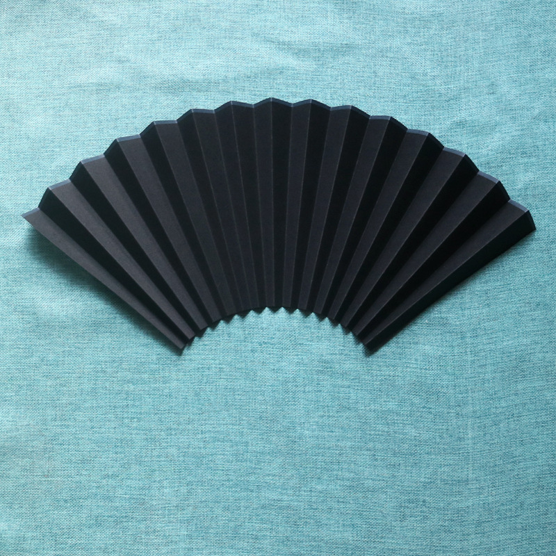 IYR7 Thin Colorful Gold-Leaf Xuan Paper Folding Fan with 7-inch, 8-inch, 9.5-inch, and 10-inch Sizes, Double-Sided Polished Xuan Paper, Blank for Calligraphy and Painting