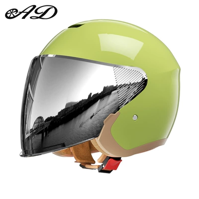 Motosiklet kaskı (dəbilqə) | and Women Battery Winter Warm - 3c-certification-matcha-silver-plated-mirror-high-definition-mirror-one-size-fits-all-54-60-head-circumference
