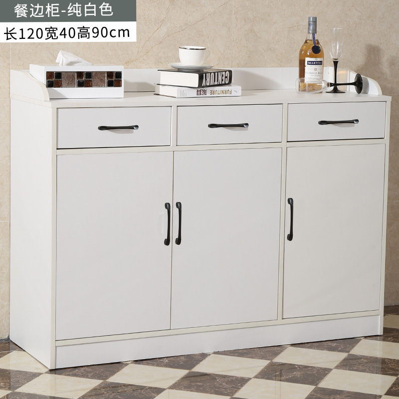 Moderno simple armario de comedor casero de almacenamiento de cocina armario de té de madera clara con cajón fábrica al por mayor