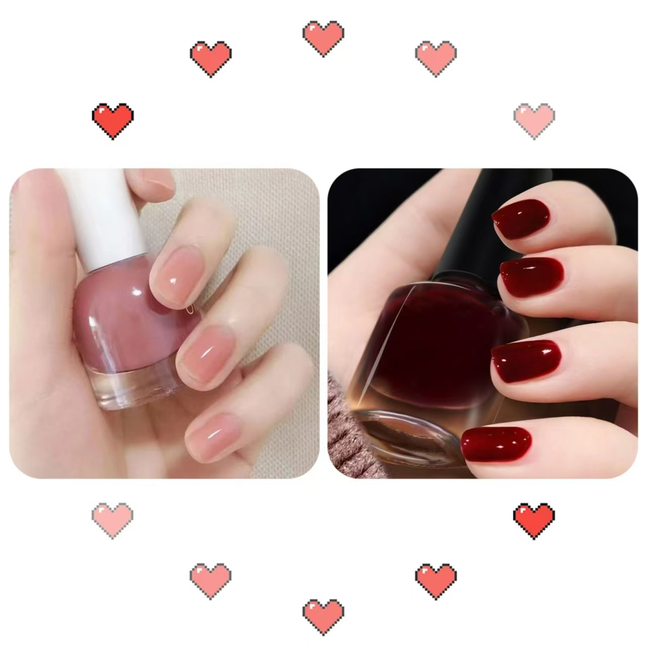 2026 esmalte de uñas desnudo blanqueamiento rápido secado invierno inins color jalea temperamento de color popular