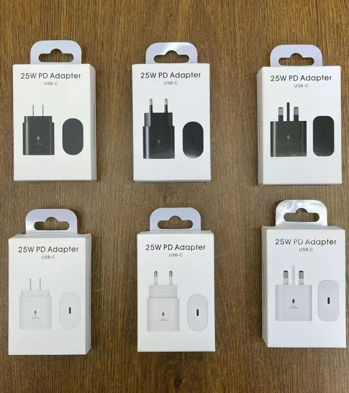 Note10 Charger Usb-C Super Fast Charging Plug Us and Uk Standard Sanung25Wpd Fast Charging European Standard