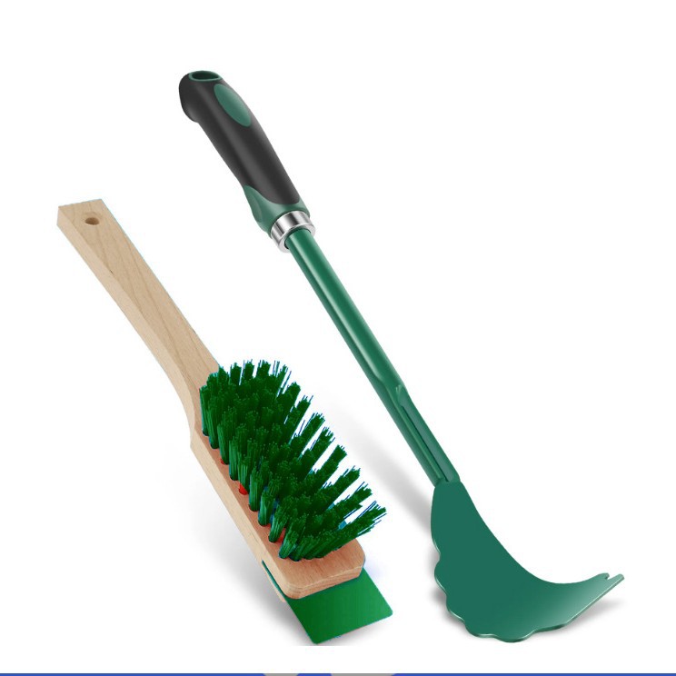 Cross-border popular garden tools gardening supplies lawn mower blade cleaner lawn mower cleaning tools cleaning brush 5