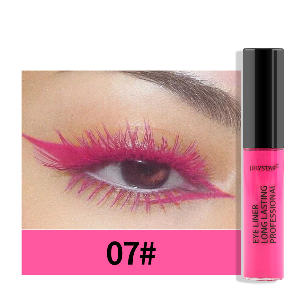 julystar Cross-border Halloween Beauty Eyeliner Liquid Cross-border Colored Waterproof, Oil-Proof and non-smudging Eyeliner Pen wholesale undefined