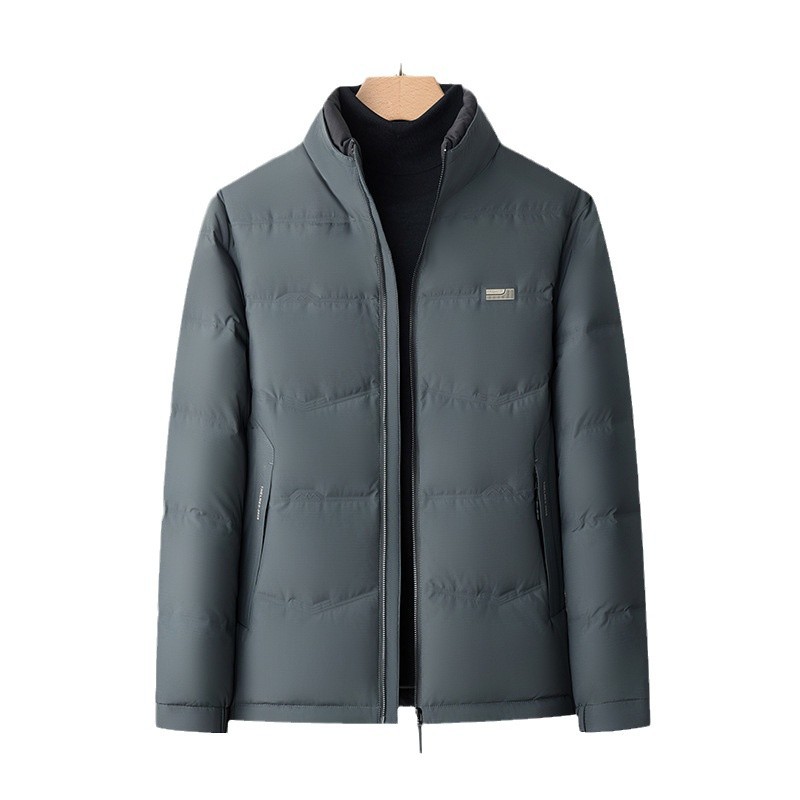 Men's short keep warm velvet winter down jacket for leisure