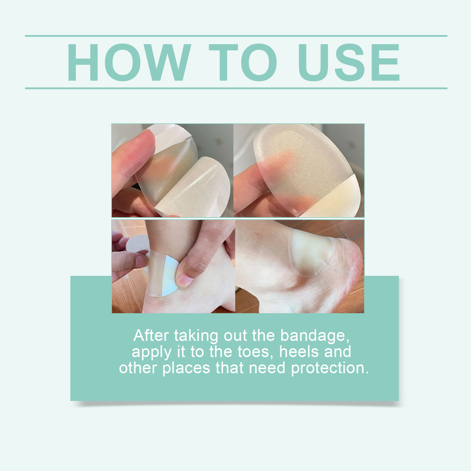 EELHOE blister bandage, foot breathable, light, dry, portable, comfortable and stable foot skin care bandage_voghion.com