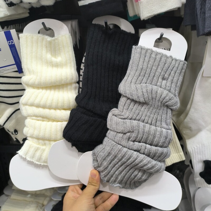 Autumn and winter pile socks hot girl warm leg socks multifunctional gloves socks dual-purpose knitted socks