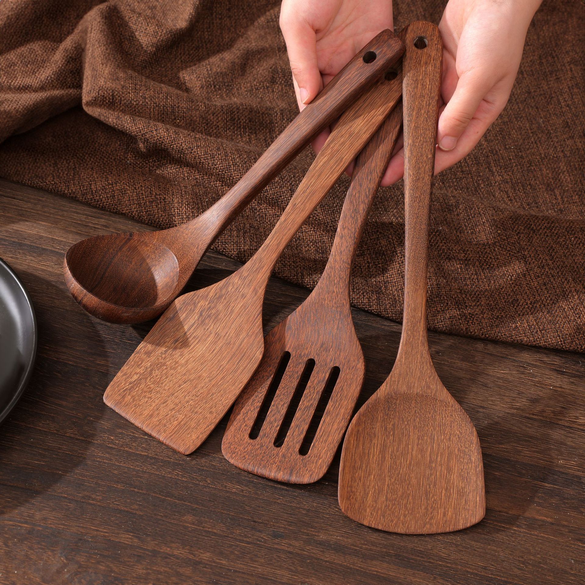 何适鸡翅木锅铲子汤勺kitchen utensils厨具炒菜用的铲子烧菜木铲