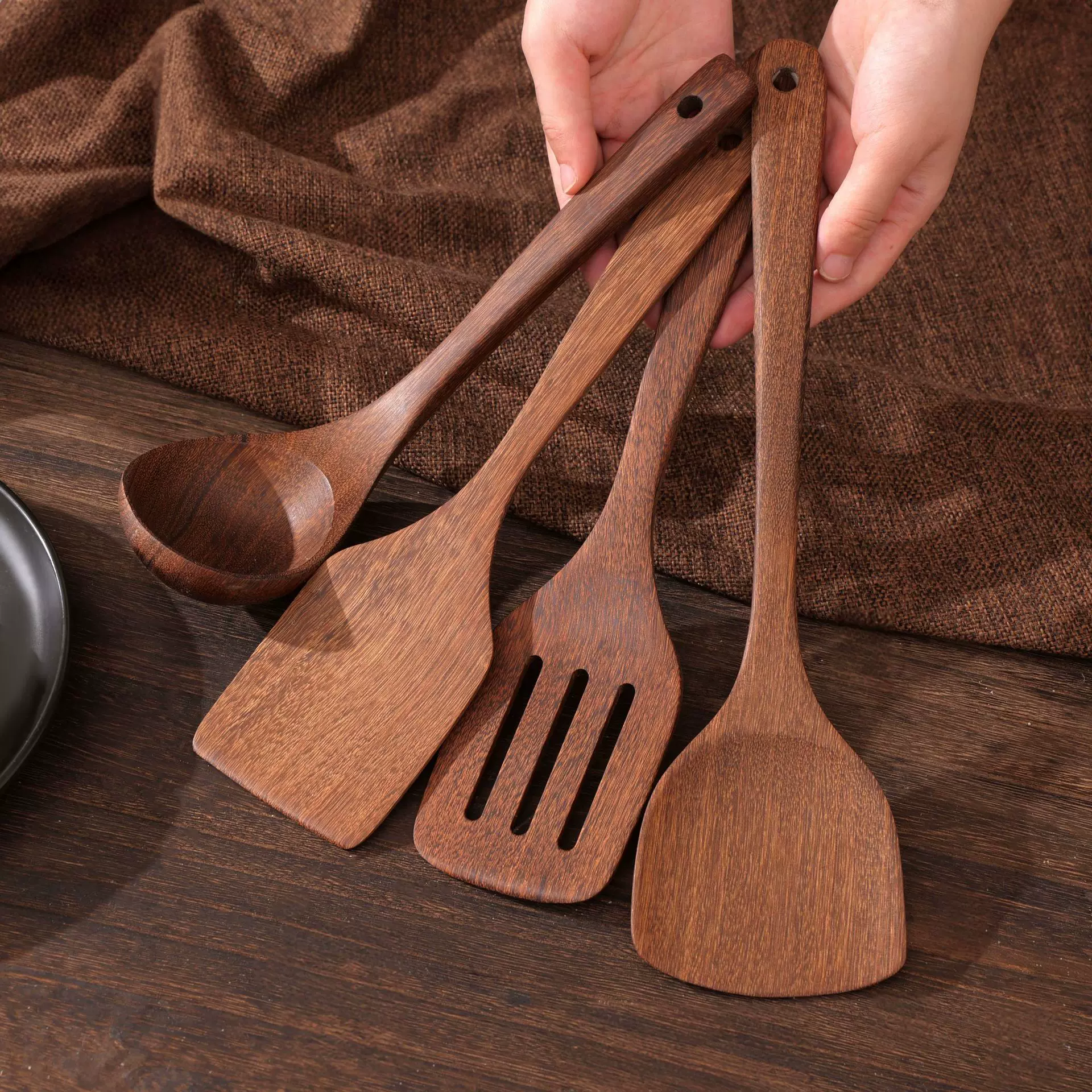 何适鸡翅木锅铲子汤勺kitchen utensils厨具炒菜用的铲子烧菜木铲