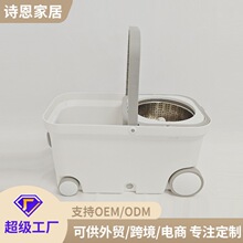 mop工厂K2悬浮分体大号方桶旋转拖把免手洗四轮拉手跑车款拖布桶