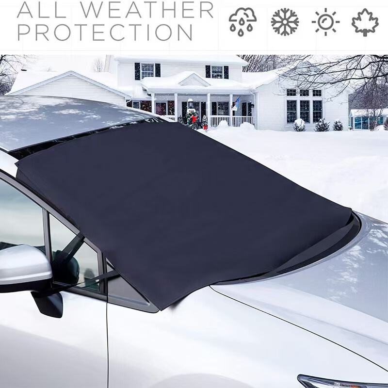 Factory Direct Sales Front Windshield Cover 600D Oxford Cloth Pvc Winter Car Snow Cover Car Sunshade