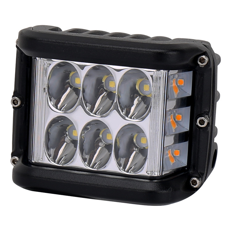Transfronterizos para tres lados iluminados LED lámpara de trabajo Wrangler lateral estallado parpadeo vehículo todoterreno foco lámpara de niebla 60W image 1