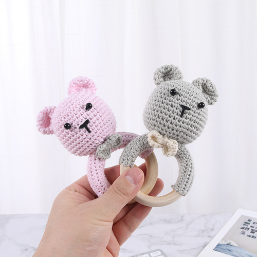 Animal Park Rattles for 0-1 Year Old Babies, Early Education Toy, 3-6 Month Infant Grasping Baby Hand Grab Rattle Toy