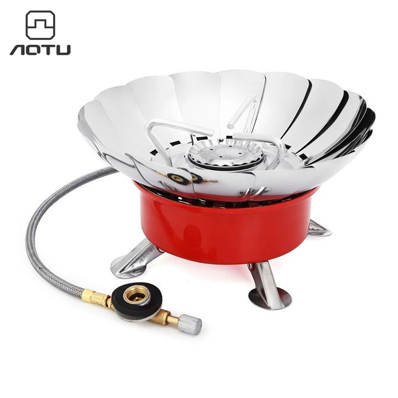 Вогнуто-выпуклый котел уличная газовая плита лотоса кемпинг печь для барбекю трансграничная оптовая продажа AT6304
