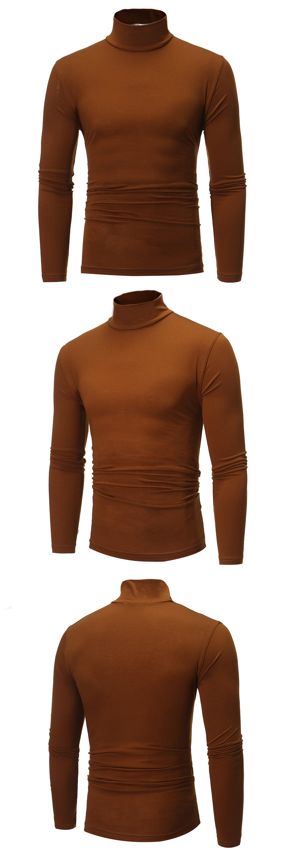 Heren t-shirt met col slim fit voor herfst en voorjaar_voghion.com