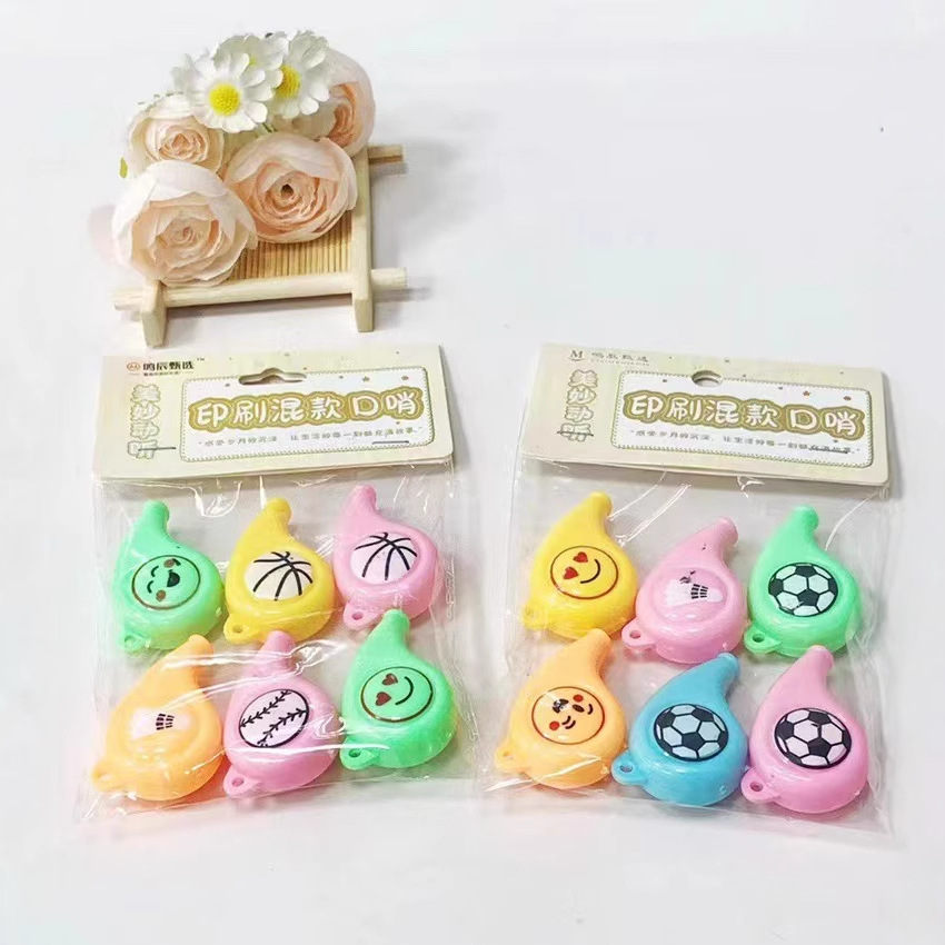 Cartoon plastic whistle for kindergarten for students