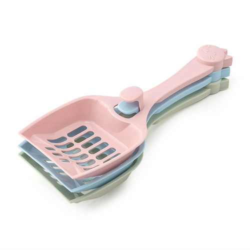 Pet Cat Litter Scoop Cat Cleaning Supplies Litter Box Cleaning Tool with Hook Can Be Hooked on Litter Box