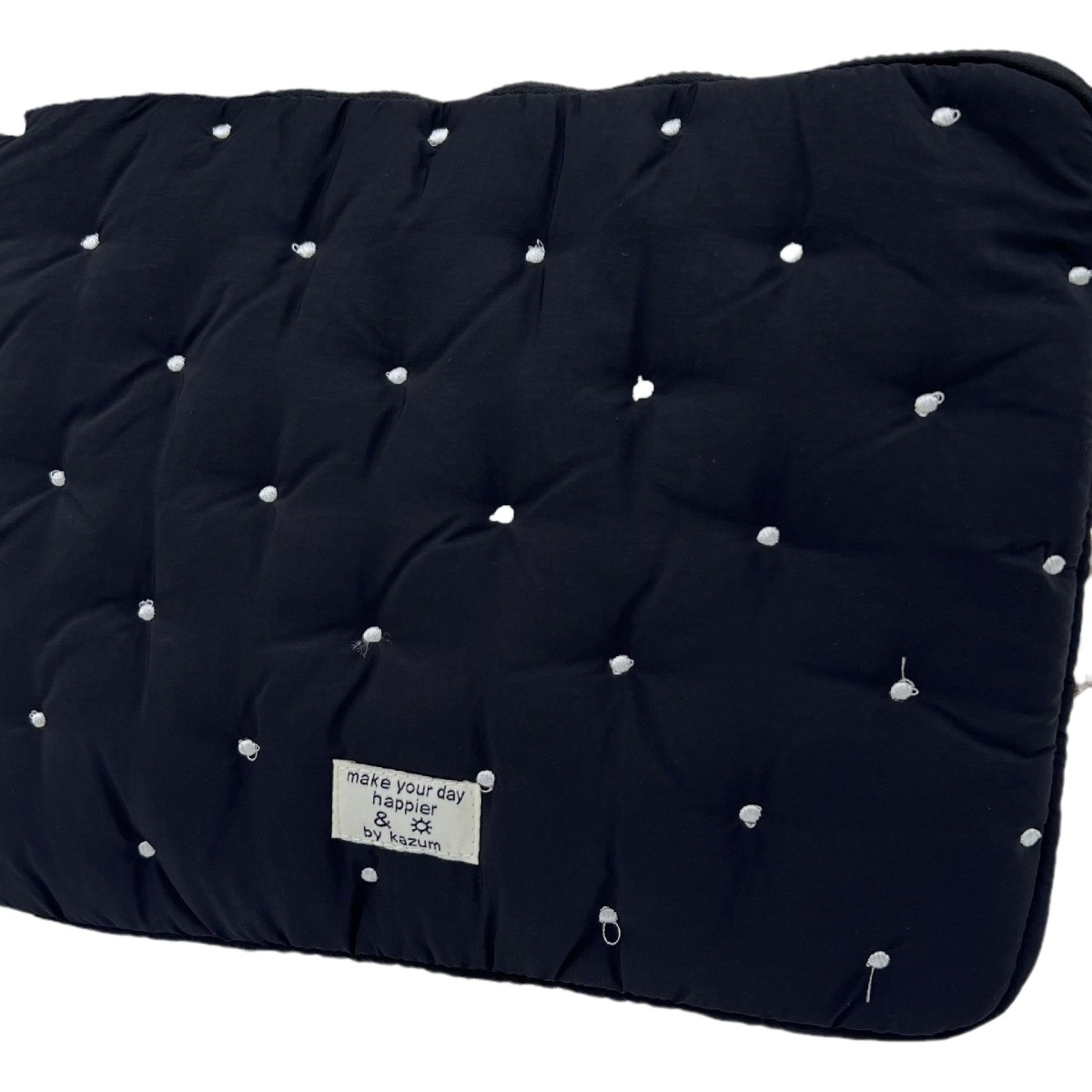 Cross-border South Korea tablet computer bag liner bag new embroidery dot 11/13/15 inch notebook storage bag for women