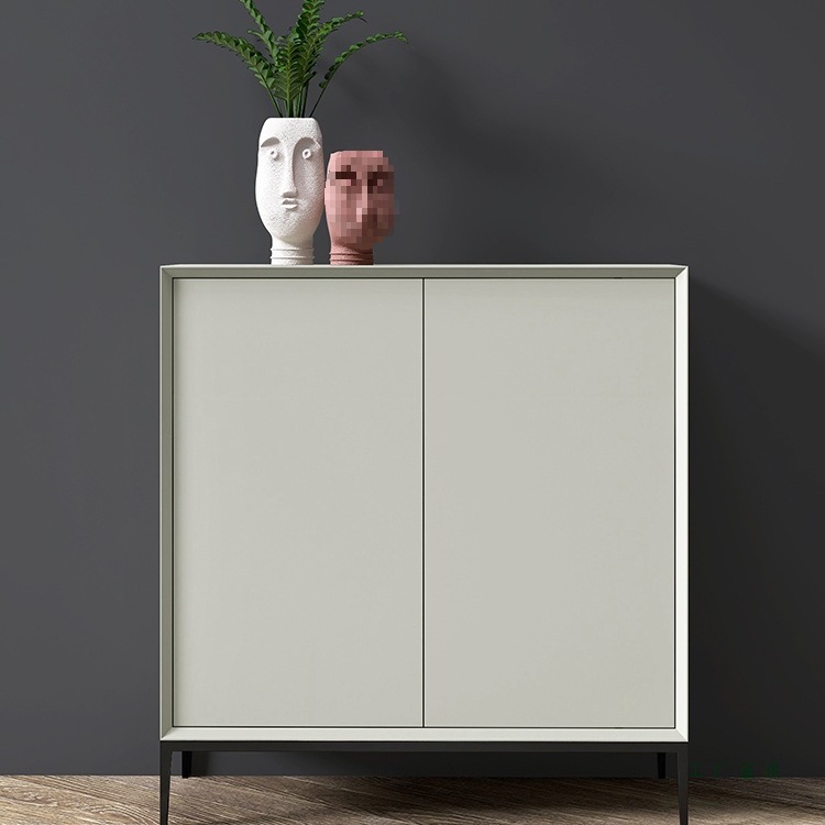 Italian Minimalist Shoe Cabinet Painted Home Entrance Multi-Functional Multi-Layer Storage Cabinet Fully Equipped Nordic Simple Cabinet