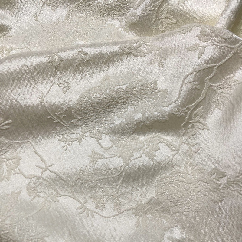 Tejido jacquard de seda, rosa, cheongsam, vestido, vestido de boda, vestido de teatro, tela FD6470
