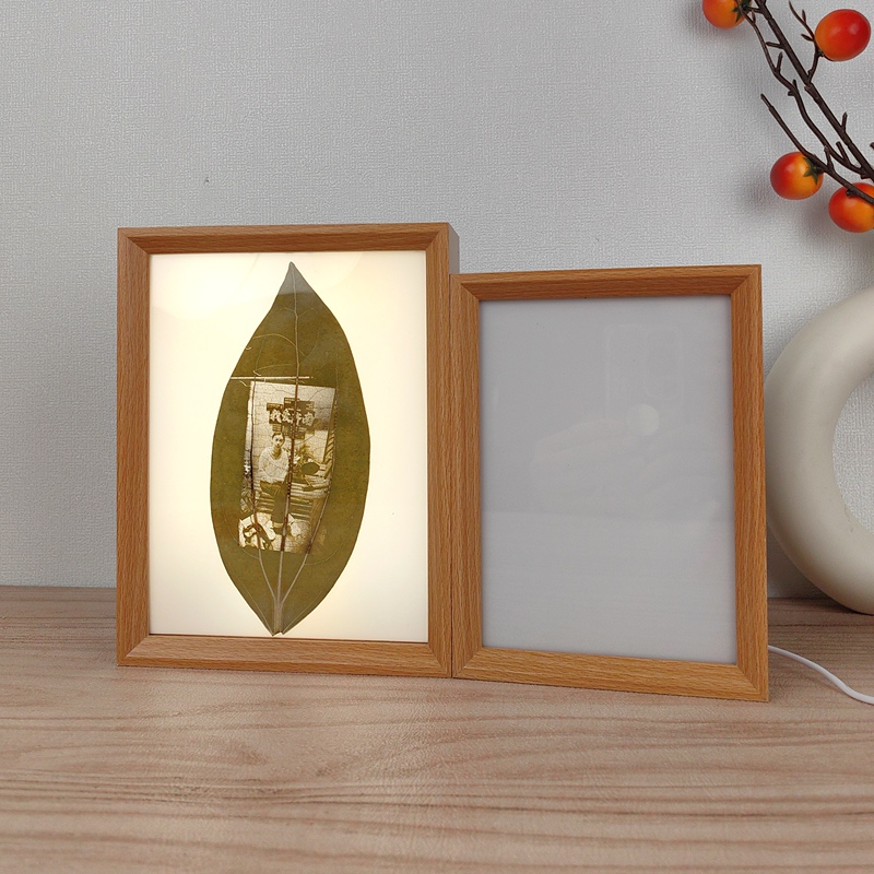 Manufacturer Wholesale Leaf-Carved Light Painting Photo Frame Rechargeable Night Light Wooden Inclined Luminous Picture Frame New Chinese Style Decorative Frame Manufacturer Wholesale Leaf-Carved Light Painting Photo Frame Rechargeable Night Light Wooden Inclined Luminous Picture Frame New Chinese Style Decorative Frame