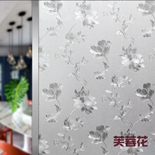 免胶窗户玻璃贴纸透光不透明卫生间浴室贴膜防窥磨砂静电贴厂批发