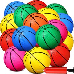 20cmのバスケットボールはPVCの空気を入れてゴムのおもちゃのボールの小中学生の屋外のスポーツのボールの多色の選択を増加します。