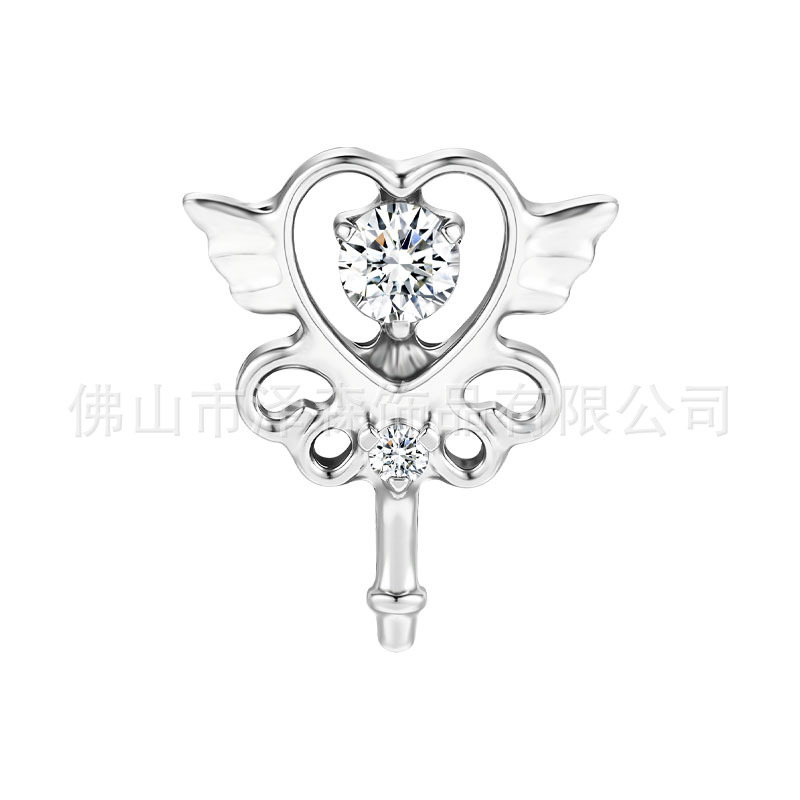 F136 Titanium Alloy Magic Wand Fairy Wand Earring - Ear Cartilage Lip Nail Tongue Piercing Jewelry Wholesale detail image 9