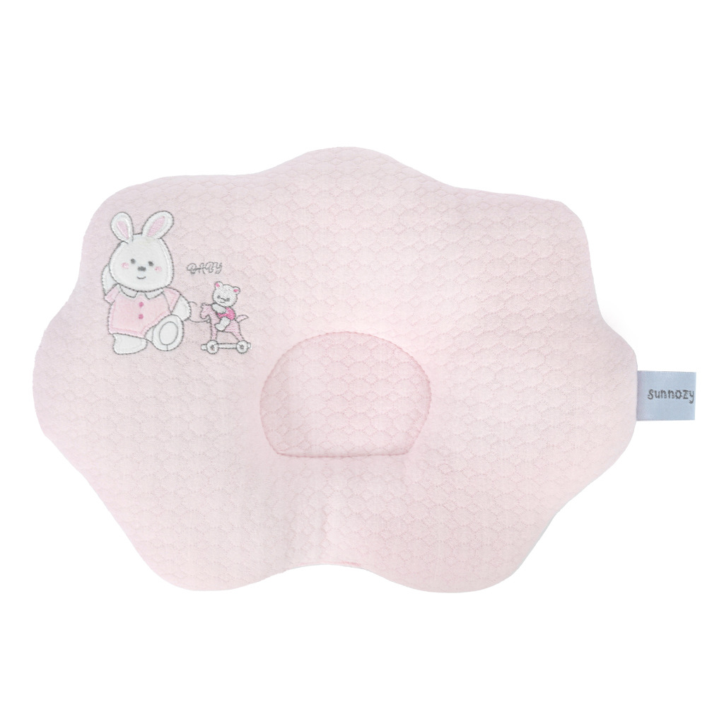 Corrección infantil anti-migraña almohada de forma, bebé calmar animales bordados almohada de lactancia, almohada recién nacida transfronteriza