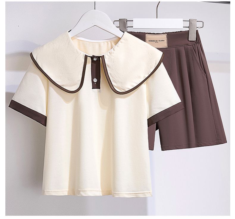 Girls' College Style Two-piece Set For Summer Leisure Outfits_voghion.com