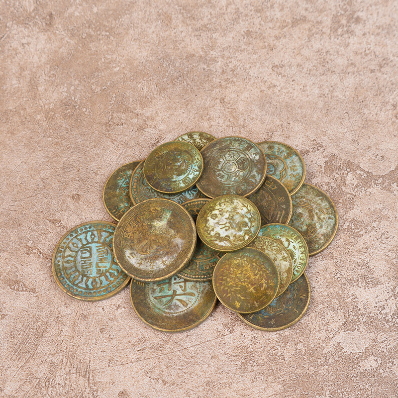 HTC brass To fake something antique And silver Copper Stall Explosive money commemorative coin Bronze ware