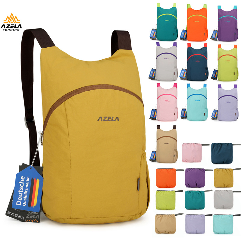 Azerla Outdoor Portable Backpack Foldable Large-Capacity Backpack Lightweight Travel Sports Skin Bag
