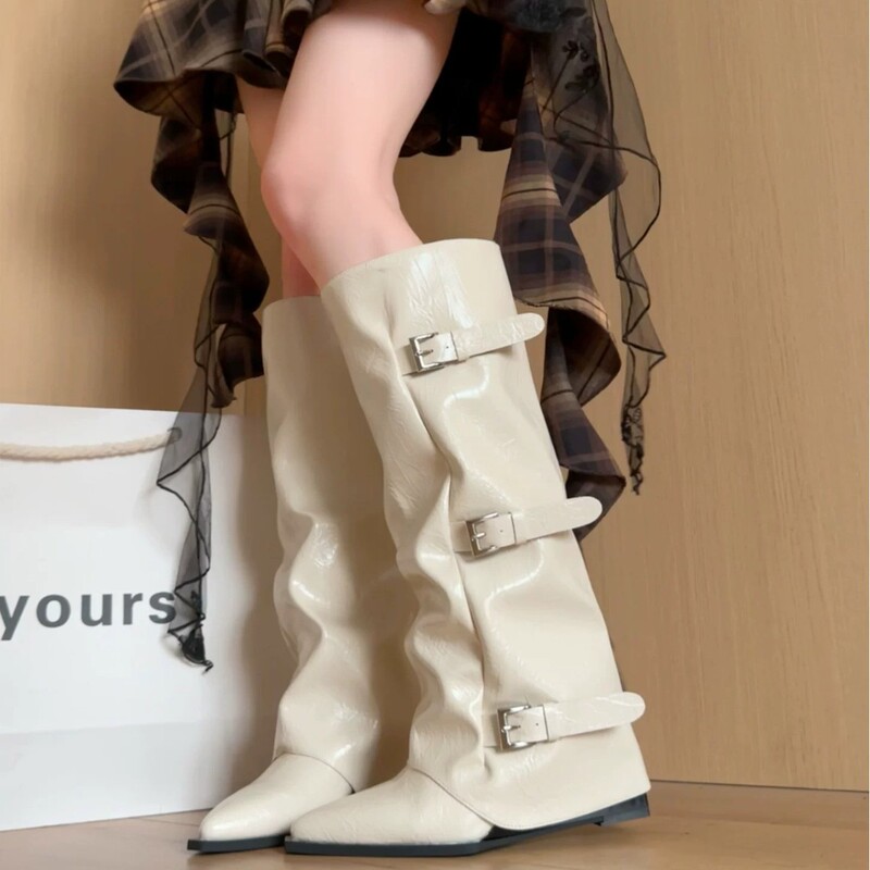 Thick-soled, high-heeled, inner-height-increasing, pointed-toe riding boots for women, 2026 autumn/winter new collection, high-tube, long-tube boots, and ankle boots Thick-soled, high-heeled, inner-height-increasing, pointed-toe riding boots for women, 2026 autumn/winter new collection, high-tube, long-tube boots, and ankle boots